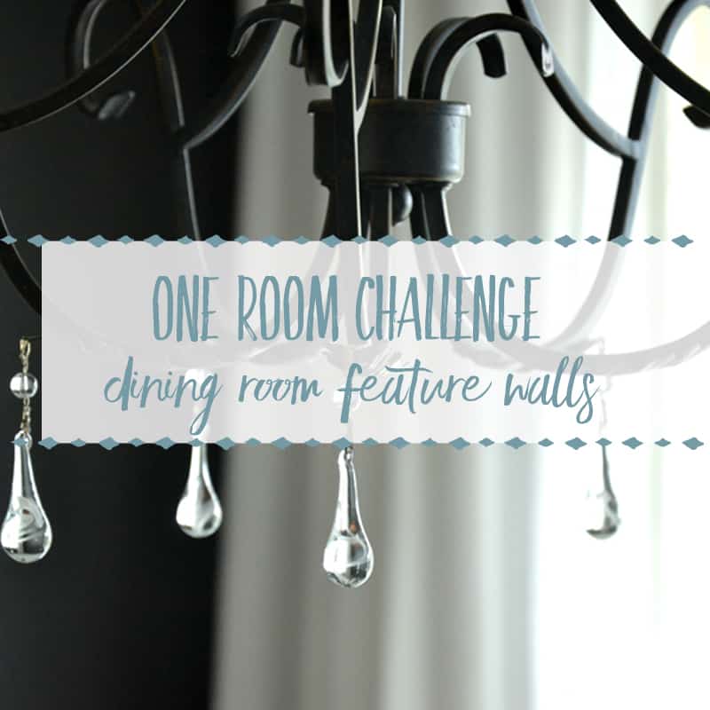 Dining Room Feature Walls: Our Bold Black Accent Paint