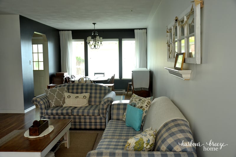 Dining Room Feature Walls ~ Iron Mountain by Benjamin Moore