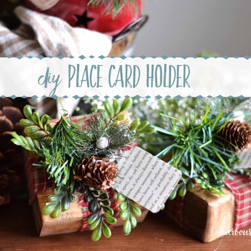 Simple Christmas Place Card Holders Craft