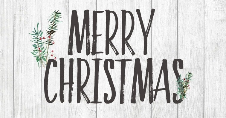 printable merry christmas sign