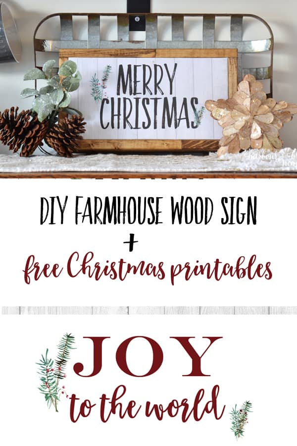 Christmas signs - DIY it with free Christmas printables