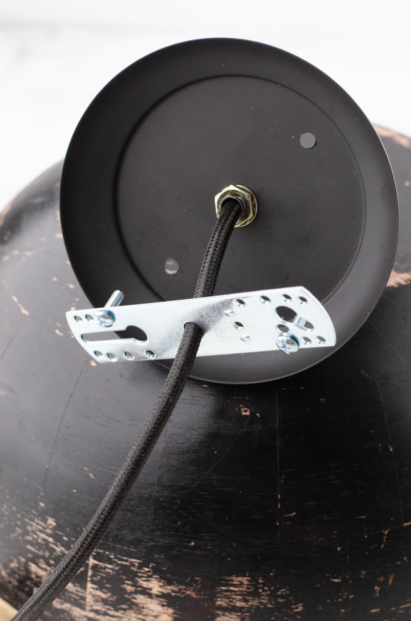 How to Make a DIY Kitchen Pendant Light out of a Bowl