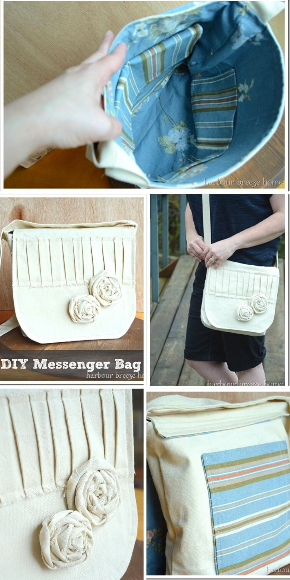 Sew a Bag with a Free Messenger Bag Pattern
