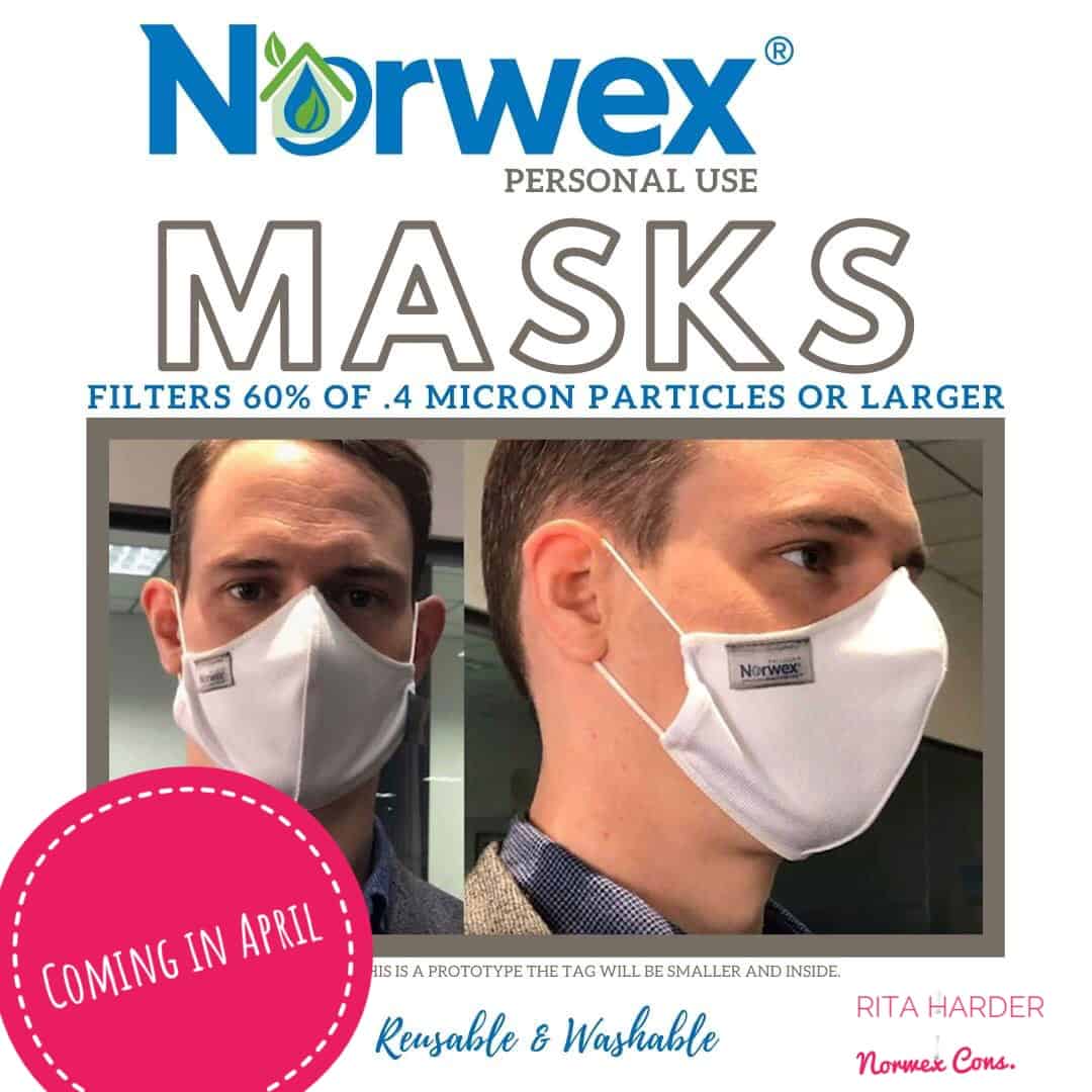 DIY No Sew Face Mask Using Norwex Cloth
