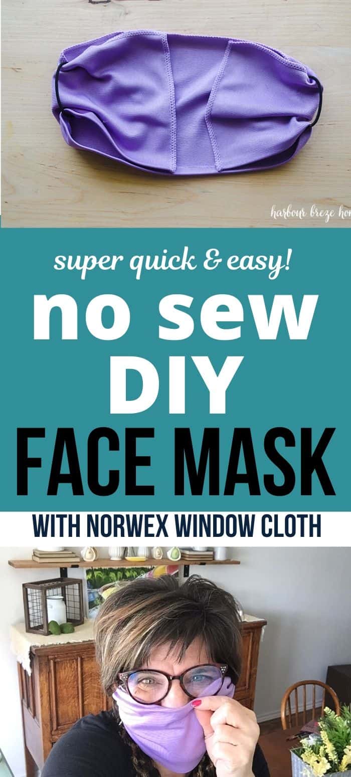 DIY Single Layer No Sew Norwex Face Masks