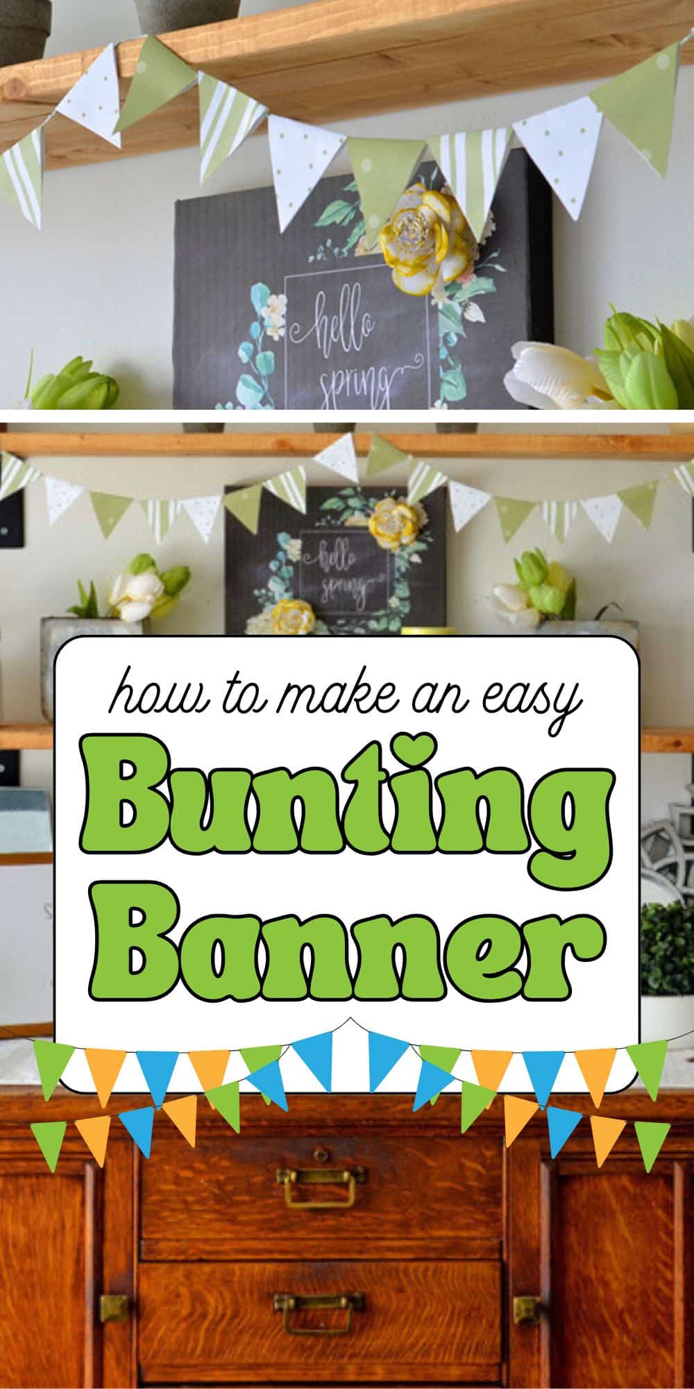DIY Paper Triangle Bunting Banner