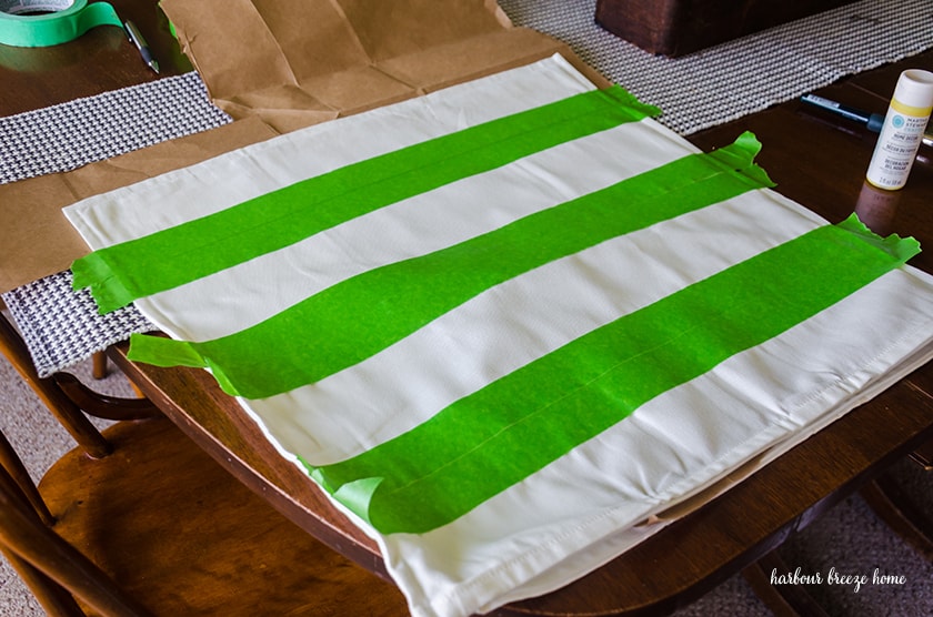 How To Make a DIY Striped Pillow Quick!