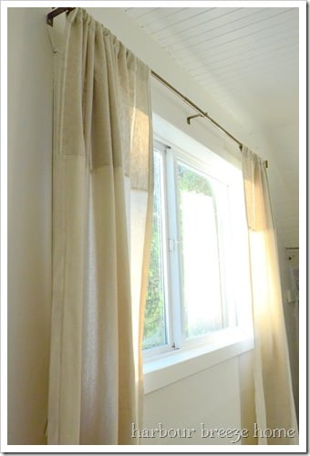 side of curtains