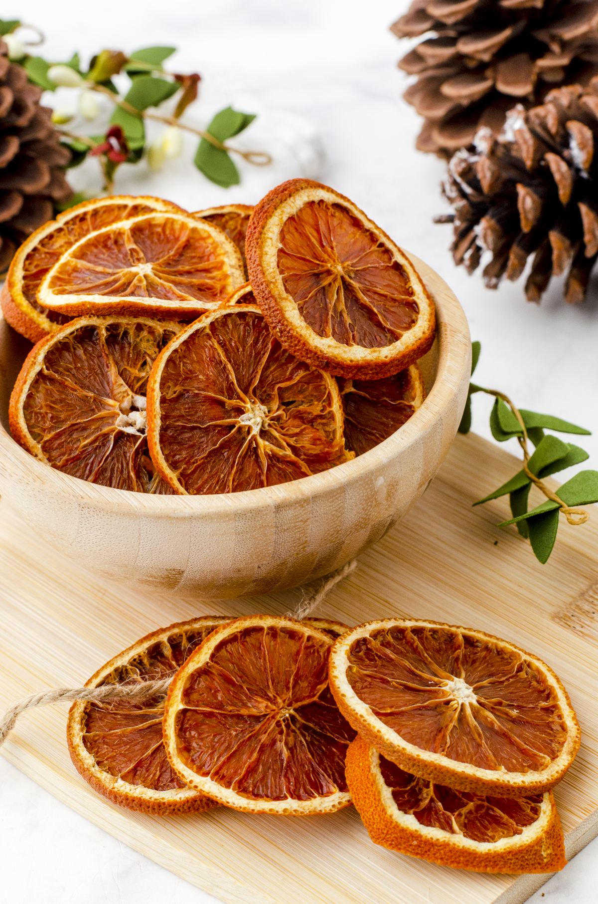 a close up of what dried orange slices look like