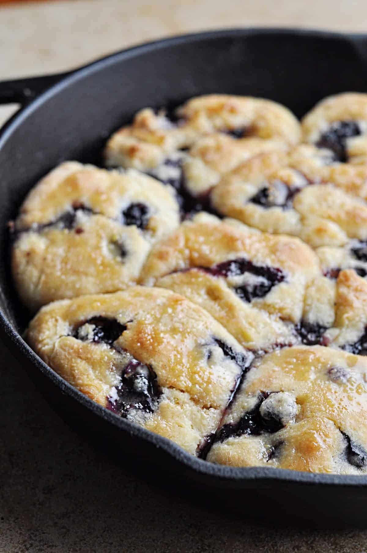 Image for Blueberry Biscuits with Lemon Cinnamon Glaze