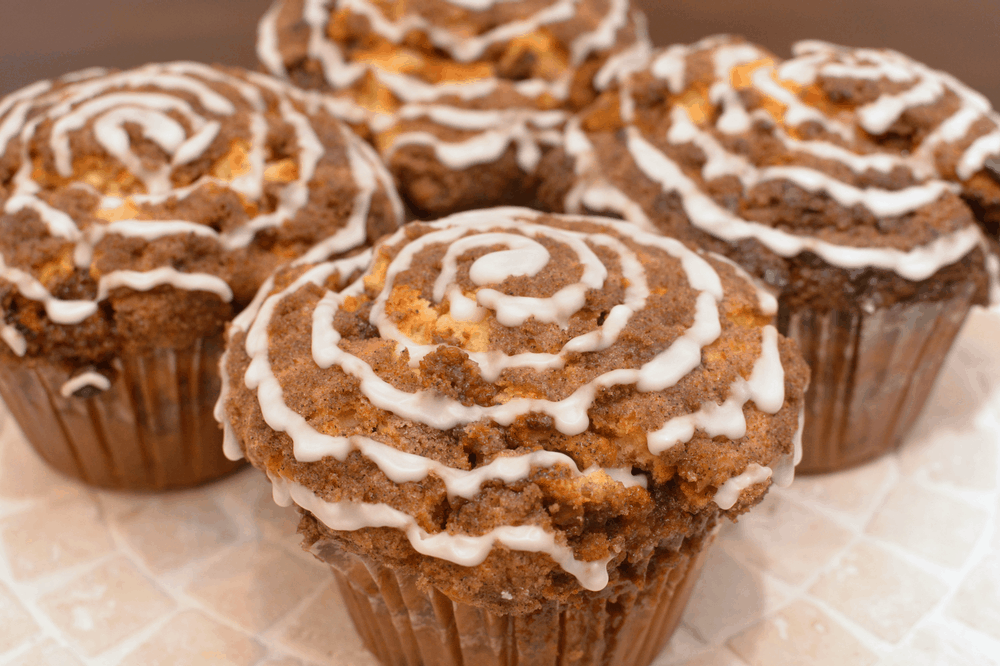 Image for Cinnamon Roll Muffins with Vanilla Glaze | Recipe
