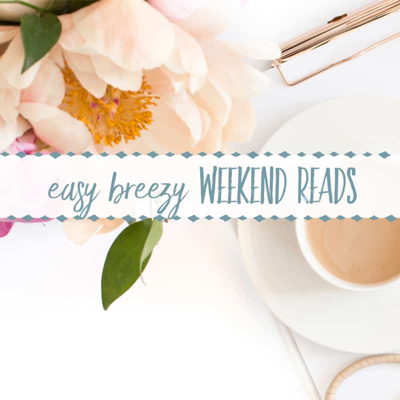 Simple Weekend Reading Suggestions