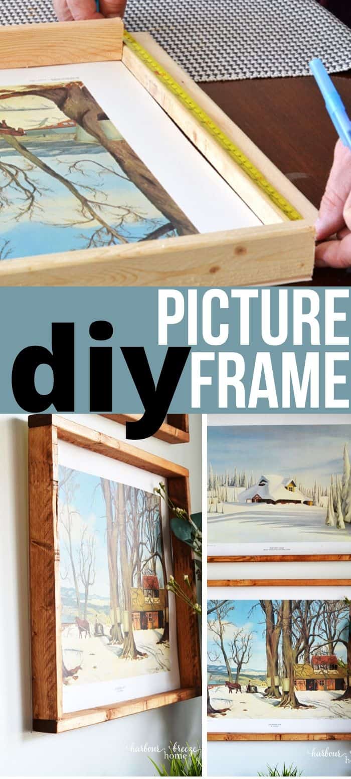 DIY picture frame that is easy to make at home
