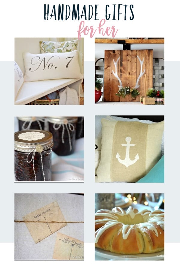 HANDMADE GIFTS FOR CHRISTMAS FOR HER | These handmade gifts are perfect for the friend, sister, mom, neighbor, teacher, or any other special lady in your life. #gifts #giftideas #handmade #handmadegifts #christmas #christmasgifts