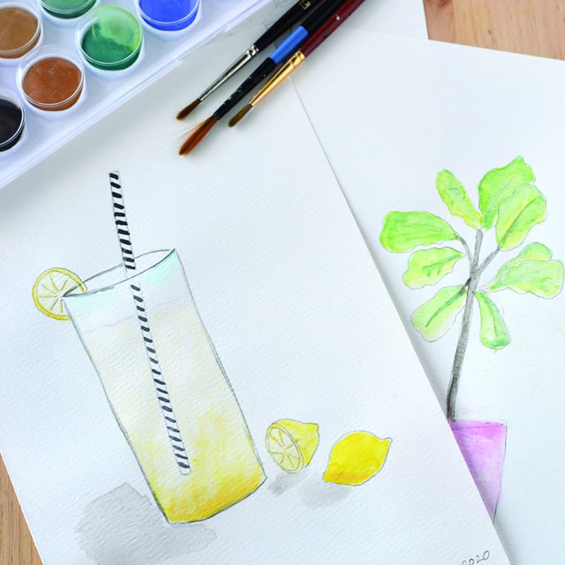 Simple Watercolor Projects for New Artists