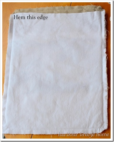 back of pillow