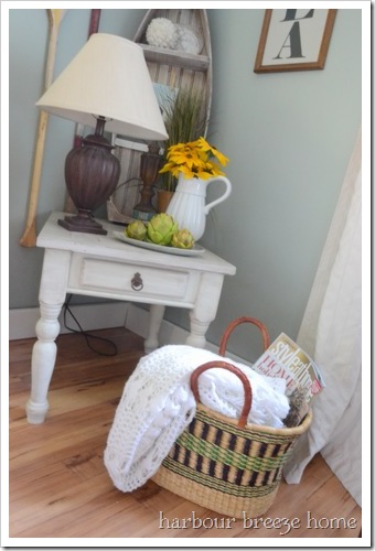 basket in the corner