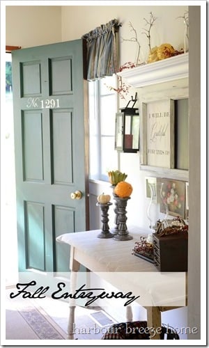 fall entryway door