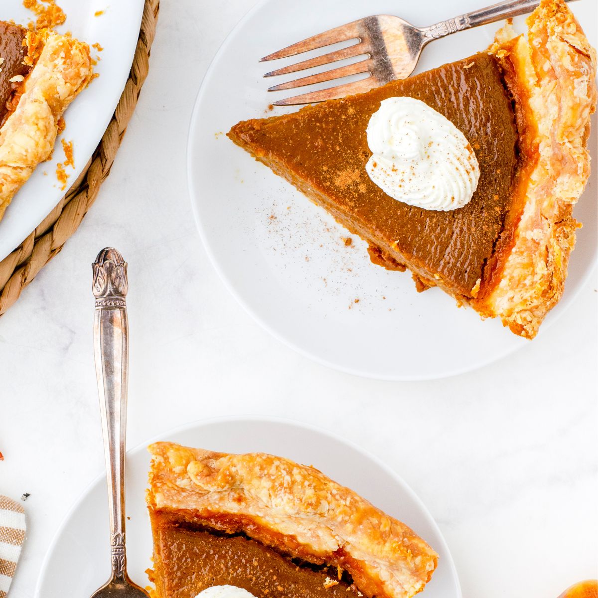 slices of pumpkin pie