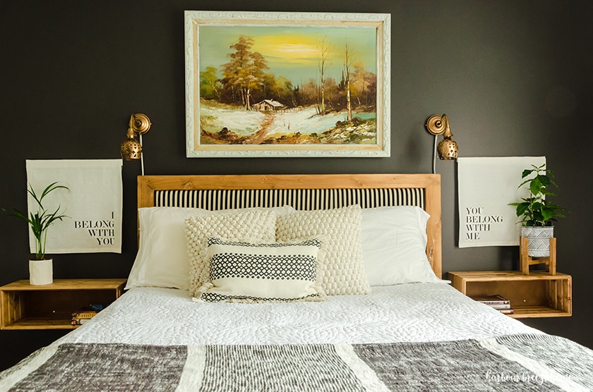 DIY Farmhouse Sign using Fabric & Free Printables