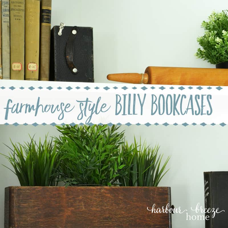 Creating Farmhouse Bookcases