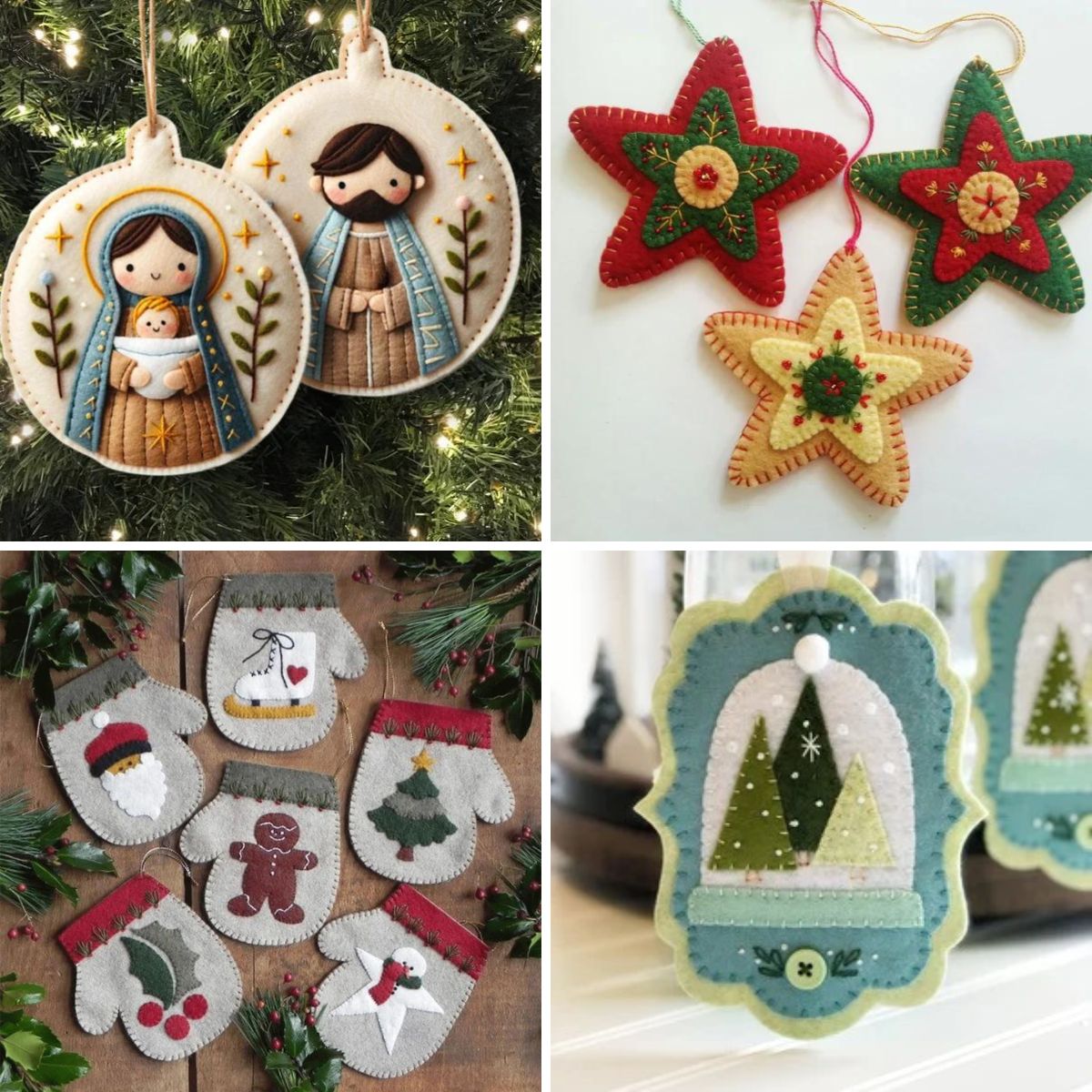 Add Handmade Charm to Your Holidays with Felt Decorations