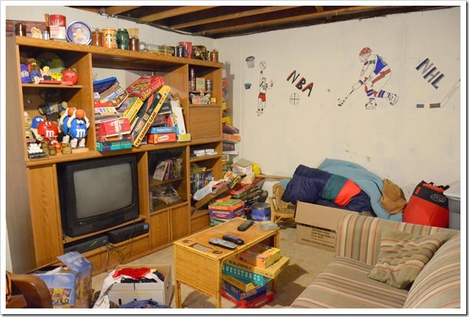tv area before