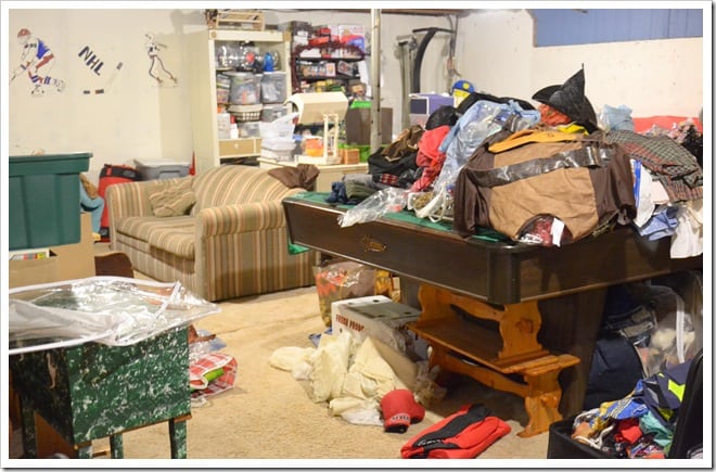 Tidying Up the Basement Space