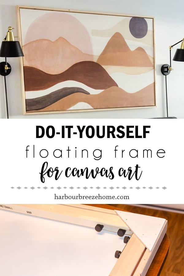 How to Make an Inexpensive Floating Frame for Canvas Art