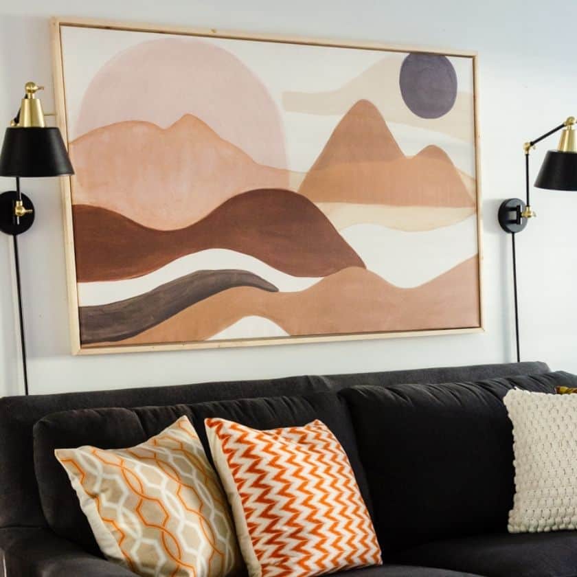 Simple Floating Frame for Canvas Art DIY