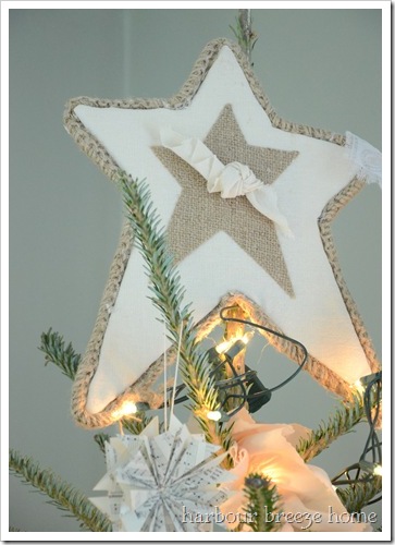 tree topper on tree