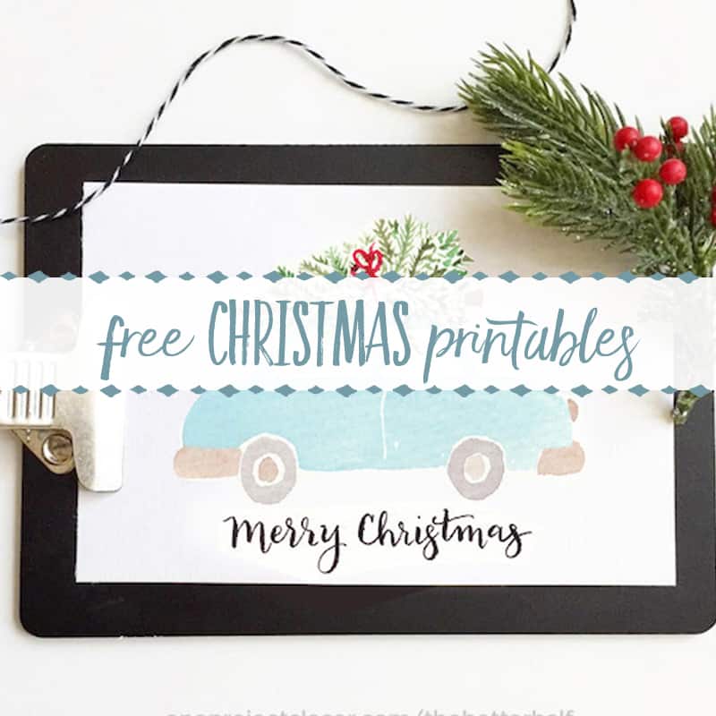 Free Christmas Printable Wall Art Ideas