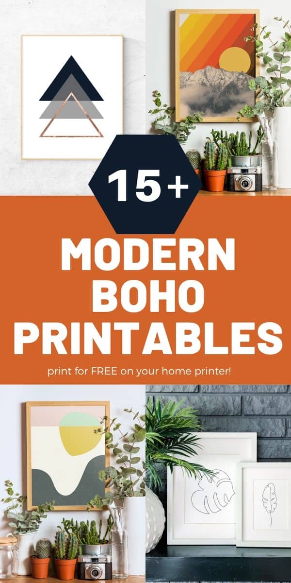 15+ Free Modern Boho Wall Art Printables