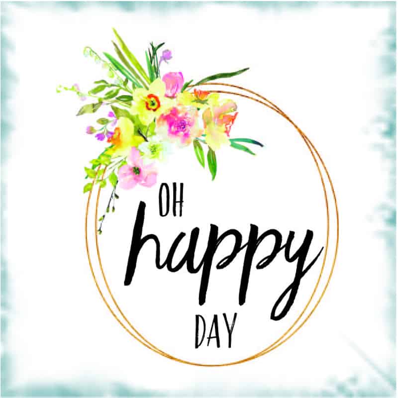 Cheerful O Happy Day Wall Art to Print