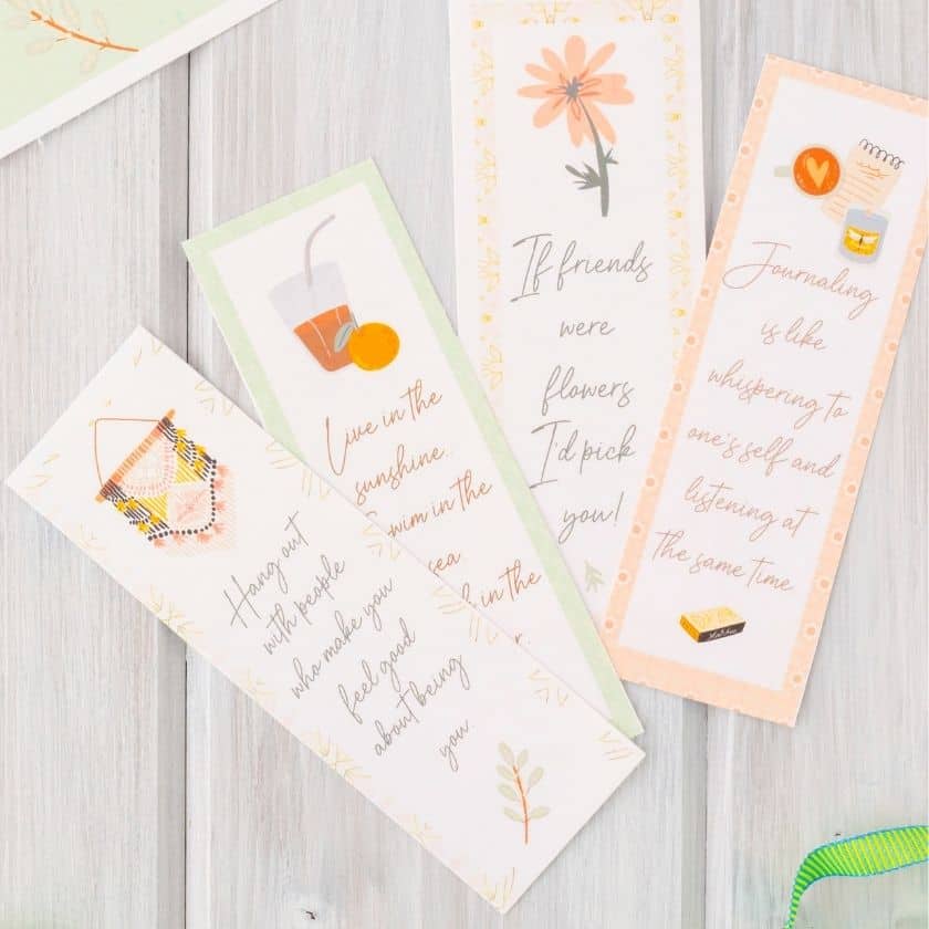 Adorable Printable Bookmarks for Grown-Ups