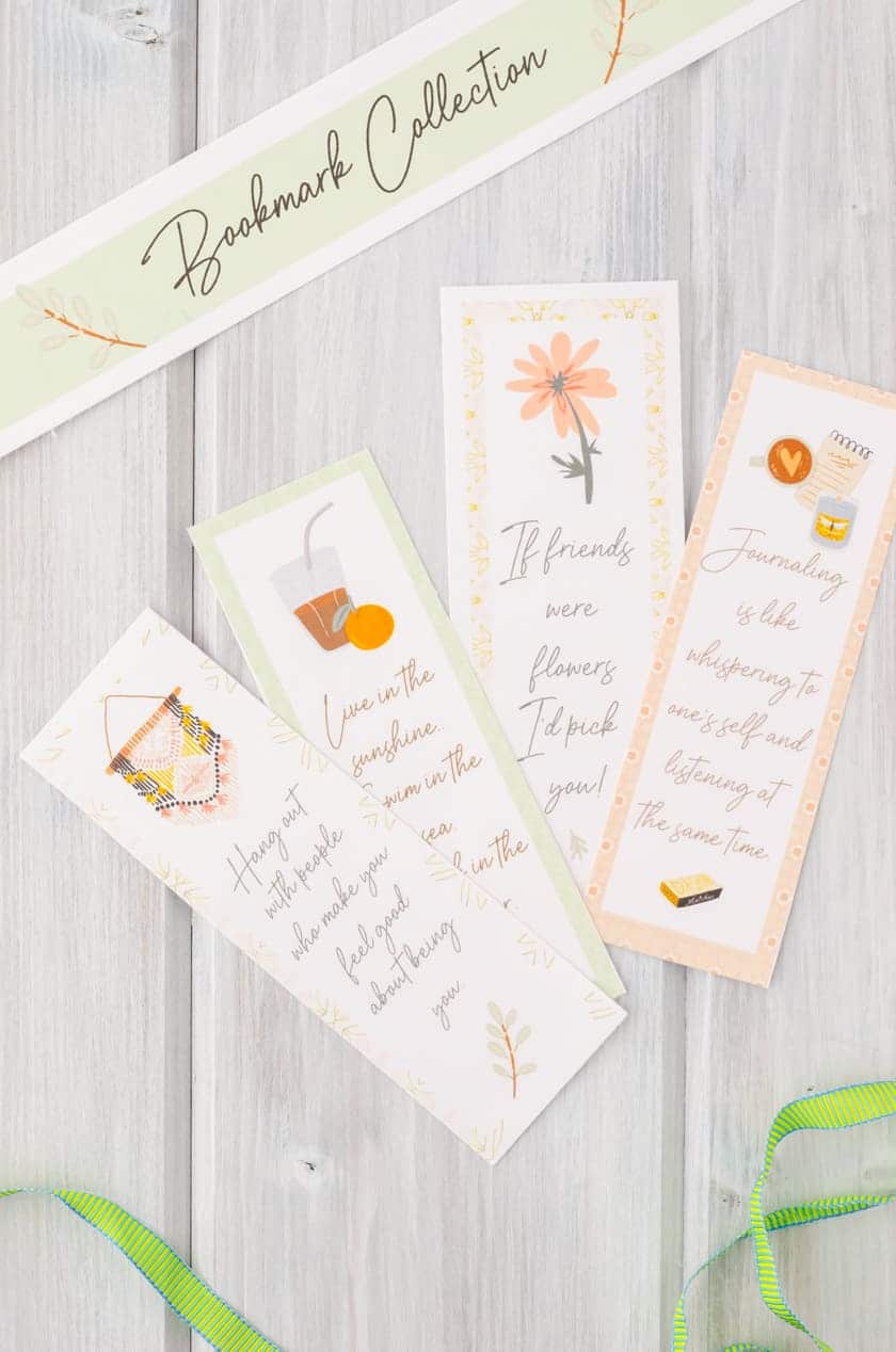 Cute printable bookmarks perfect for friends