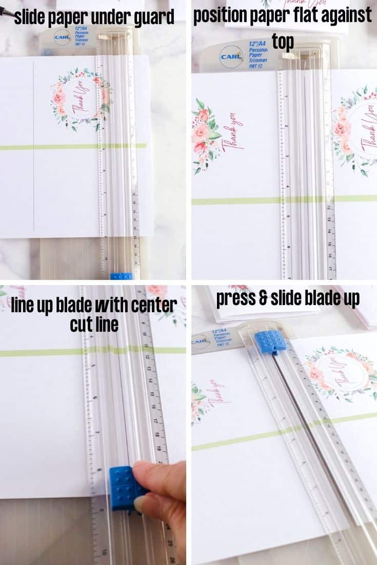 4 Steps for how to use a Carl paper trimmer