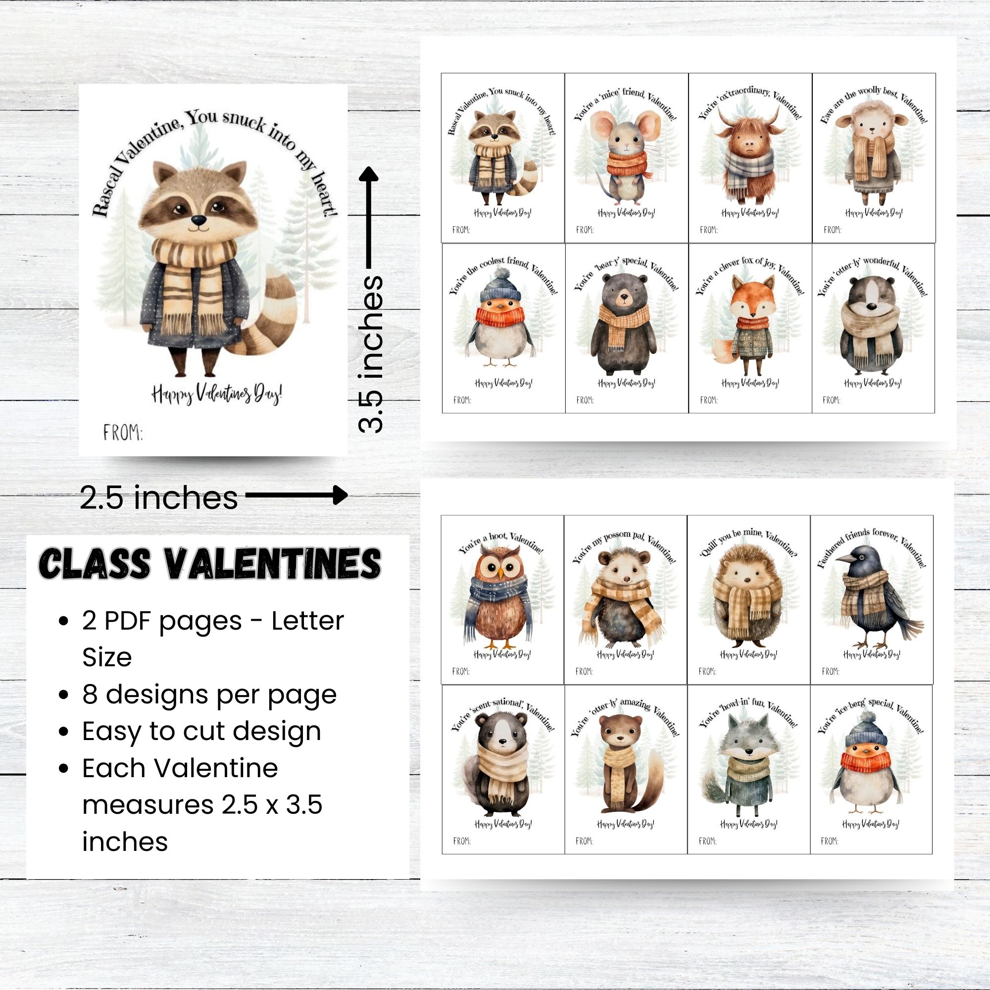 Spread Some Love with these Cute & Free Printable Valentines for Kids
