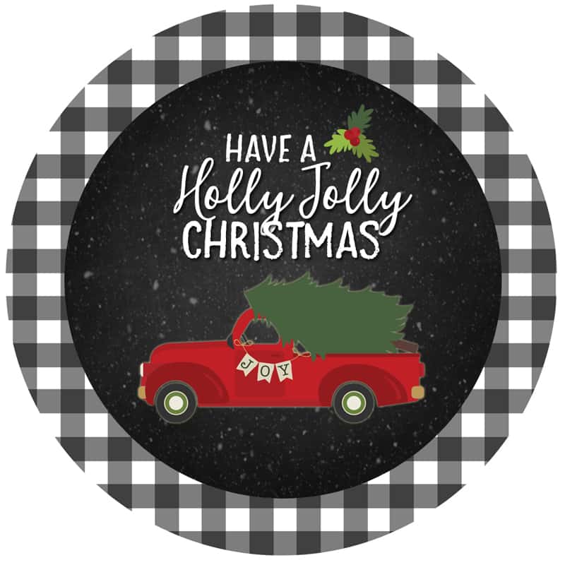 Vintage Red Truck Printable Tags for Gifts