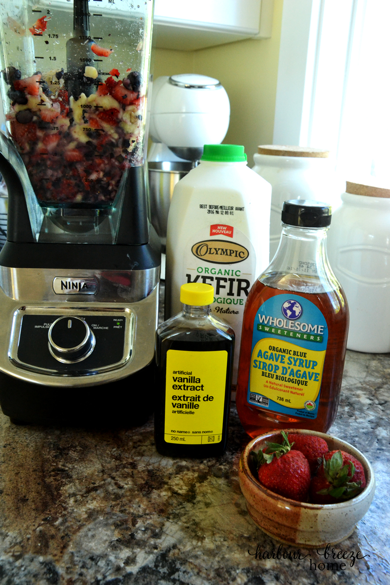 A blogger's review of kefir provided the perfect opportunity to try this delicious, good for you product. Click the link for an easy kefir smoothie recipe.