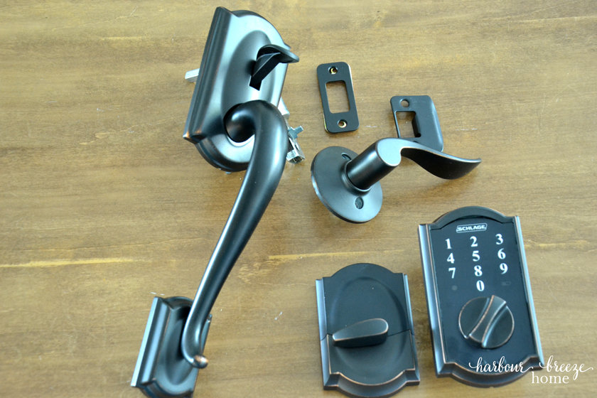 Front Door Makeover with Schlage ~ and a Giveaway for You