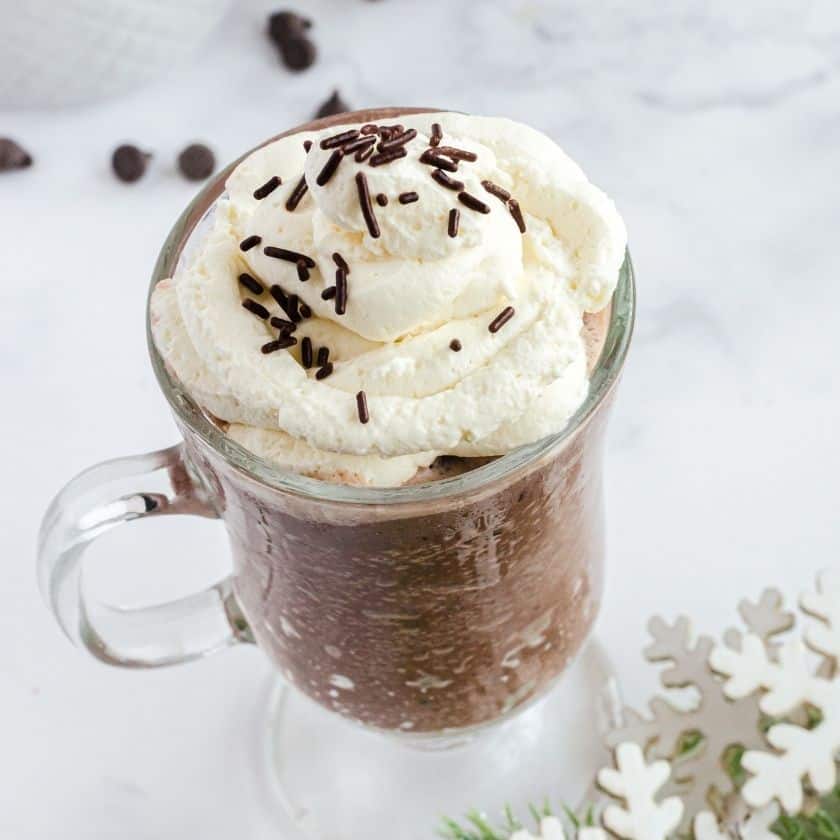 Frozen Hot Chocolate Recipe You Can Blend at Home