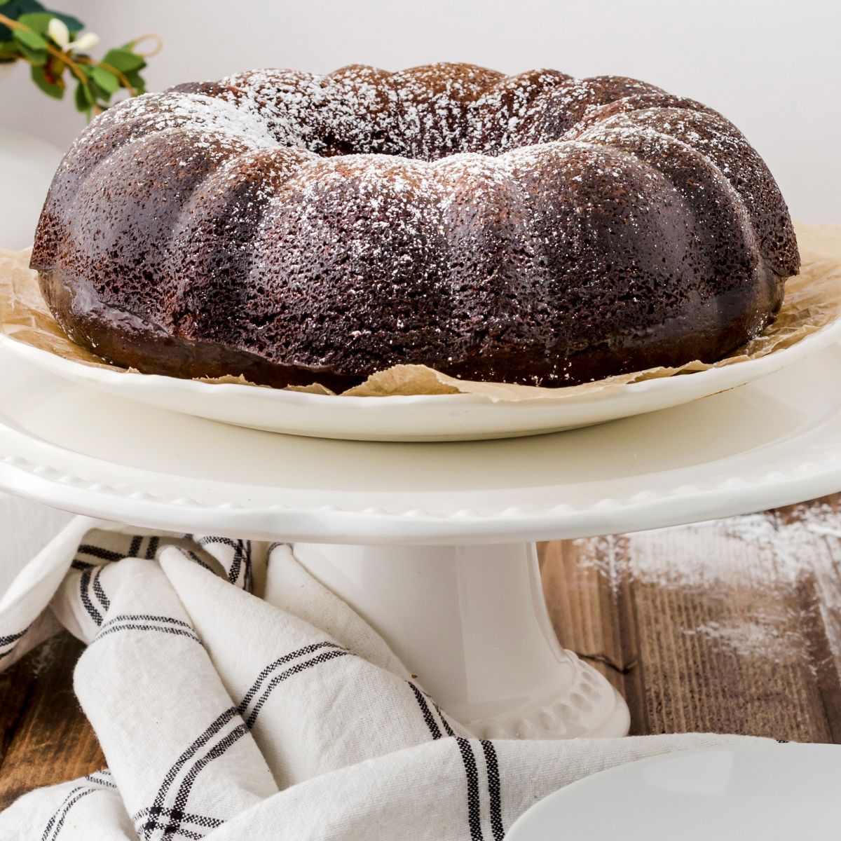 Gingerbread Bundt Spice Cake with Poke Sauce
