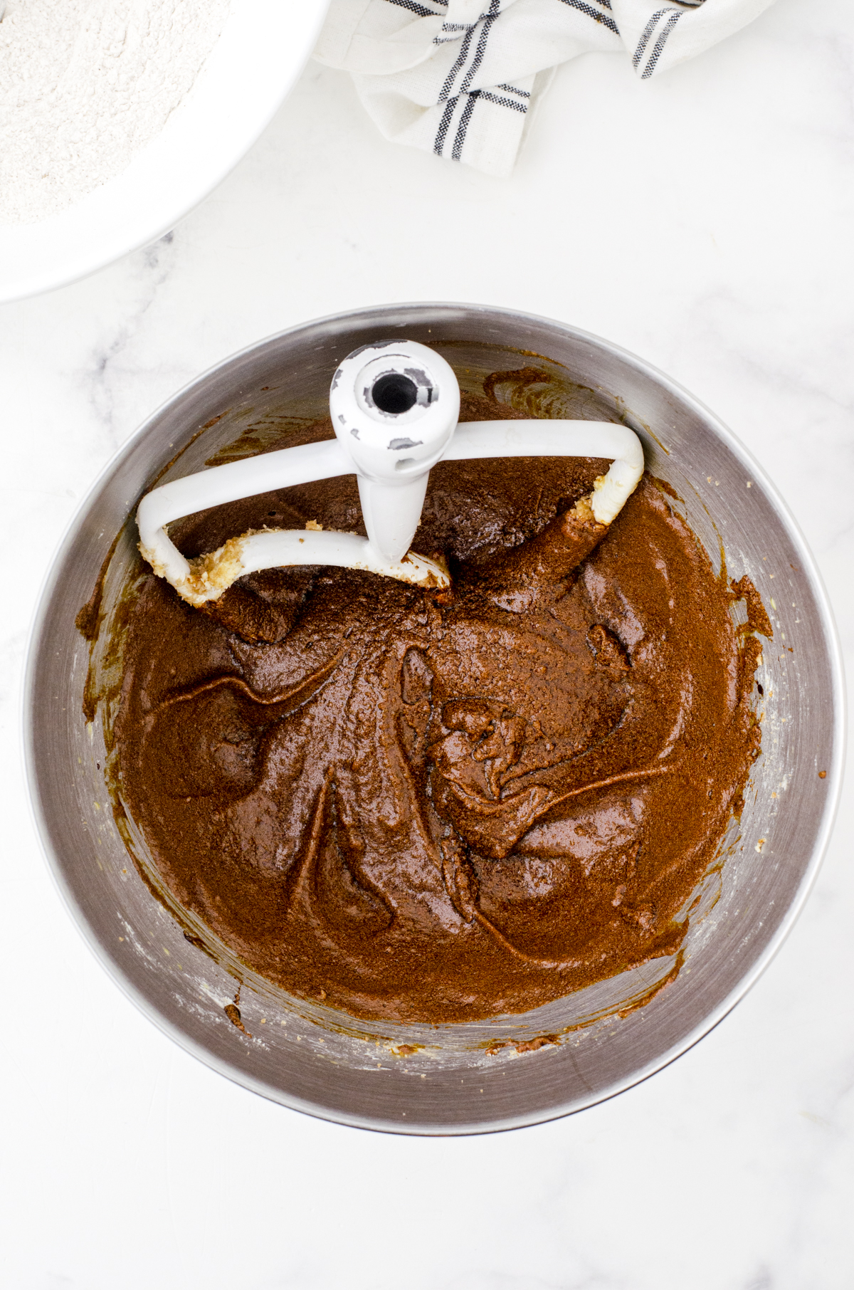 wet ingredients for gingerbread cookies
