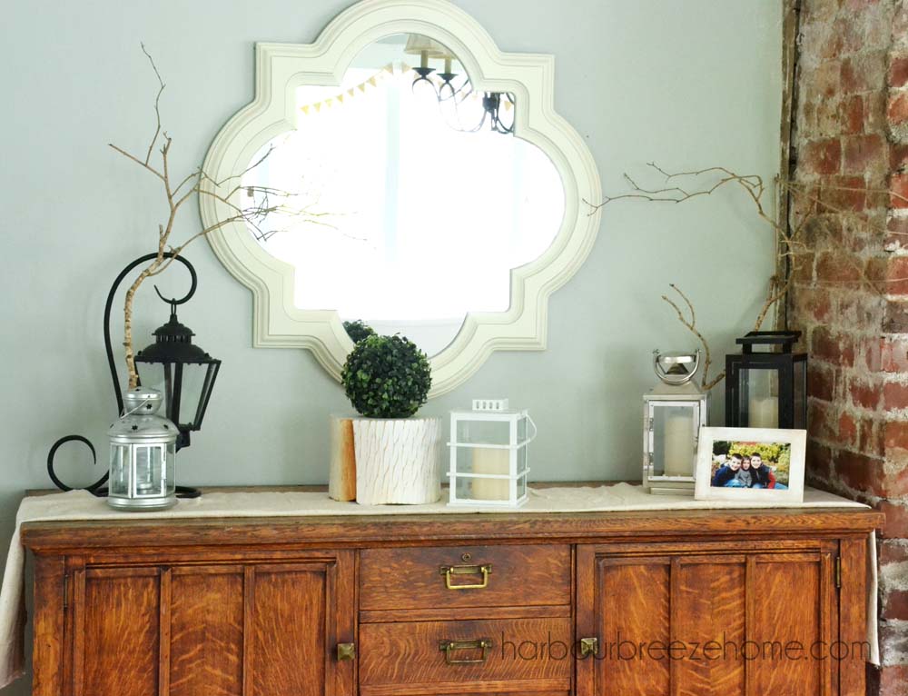 styling a buffet for Spring