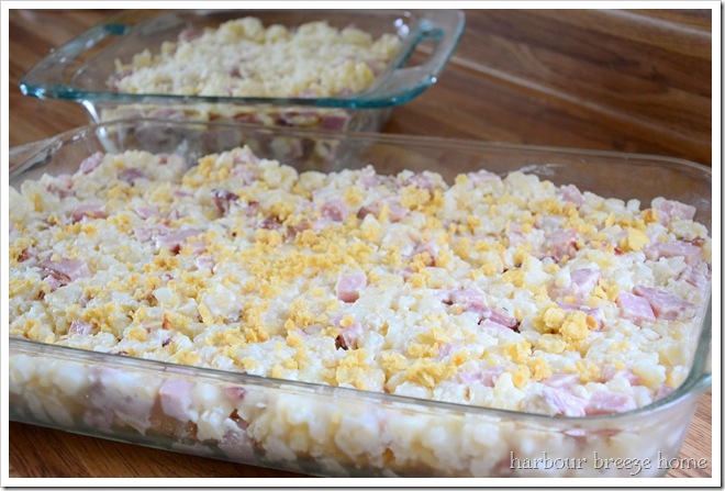 ham and hash brown casserole