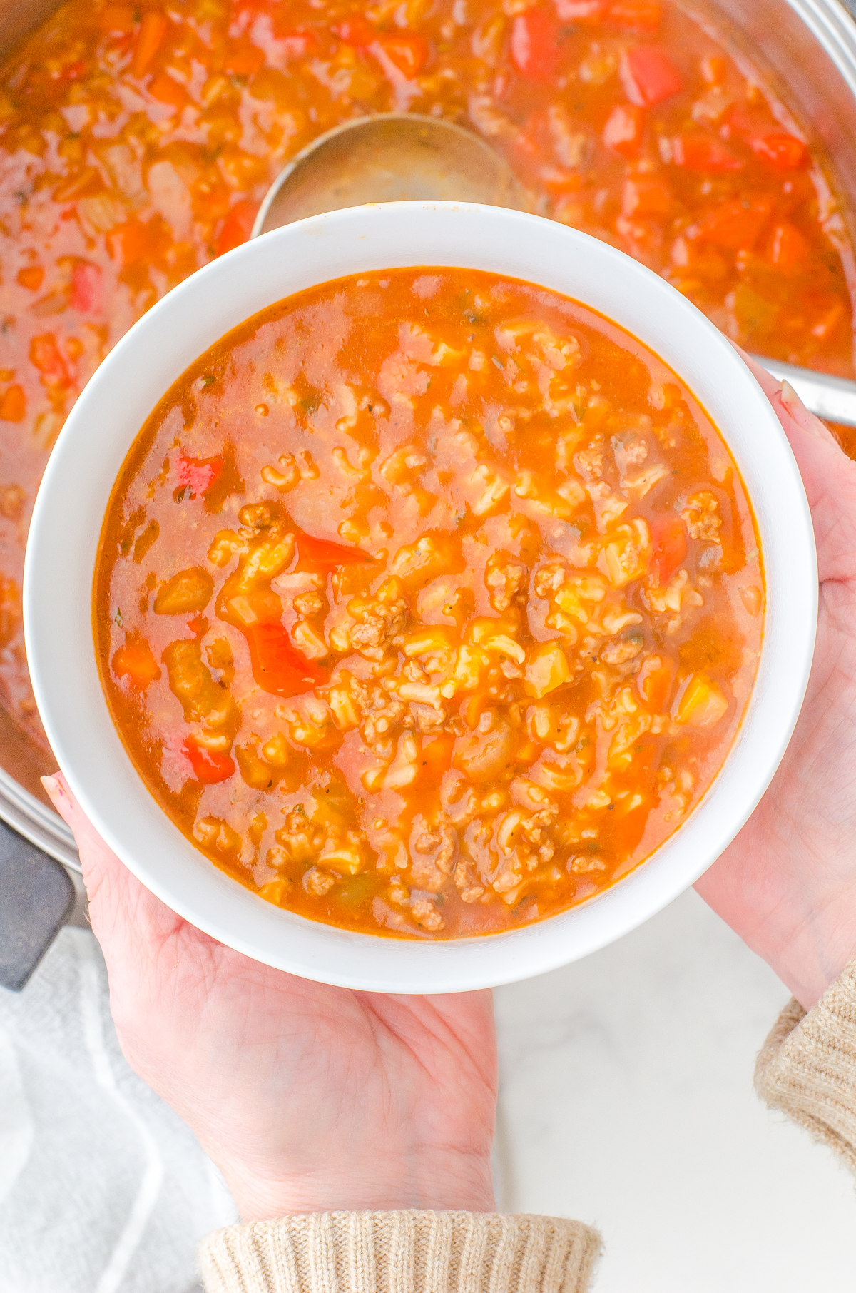 Hamburger Rice Soup Recipe (Hearty, Easy & Freezer-Friendly)