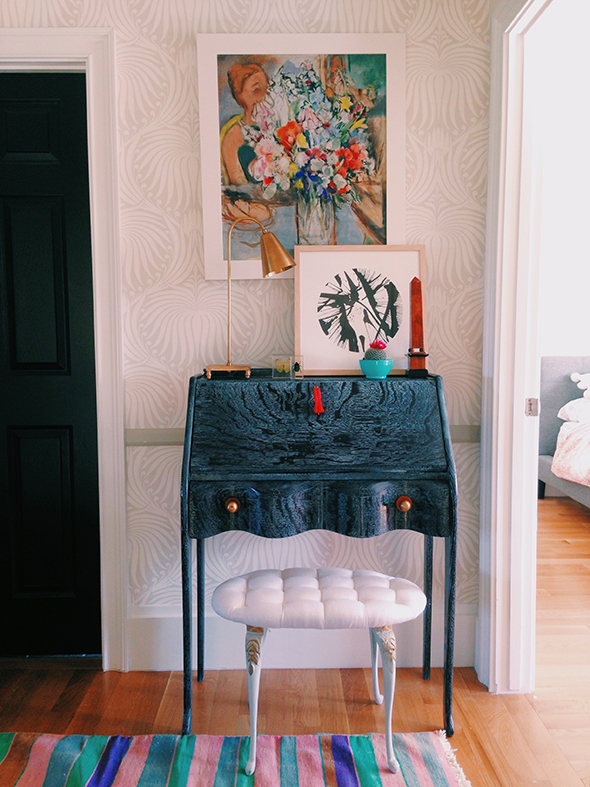 DIY and craft inspirations on Bildirimlerim. Find this beautiful cerused oak secretary at littlegreennotebook.