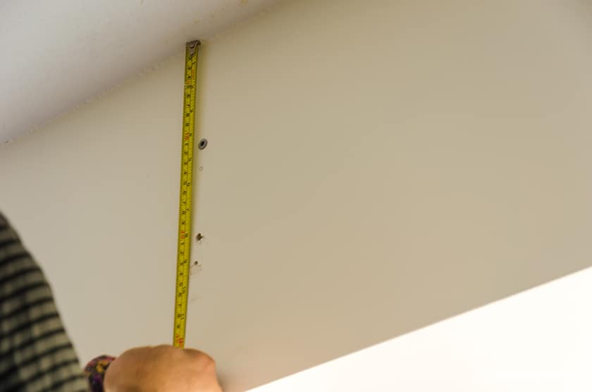 Measuring where to put brackets to hang curtain rods