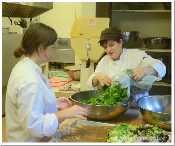 making salad
